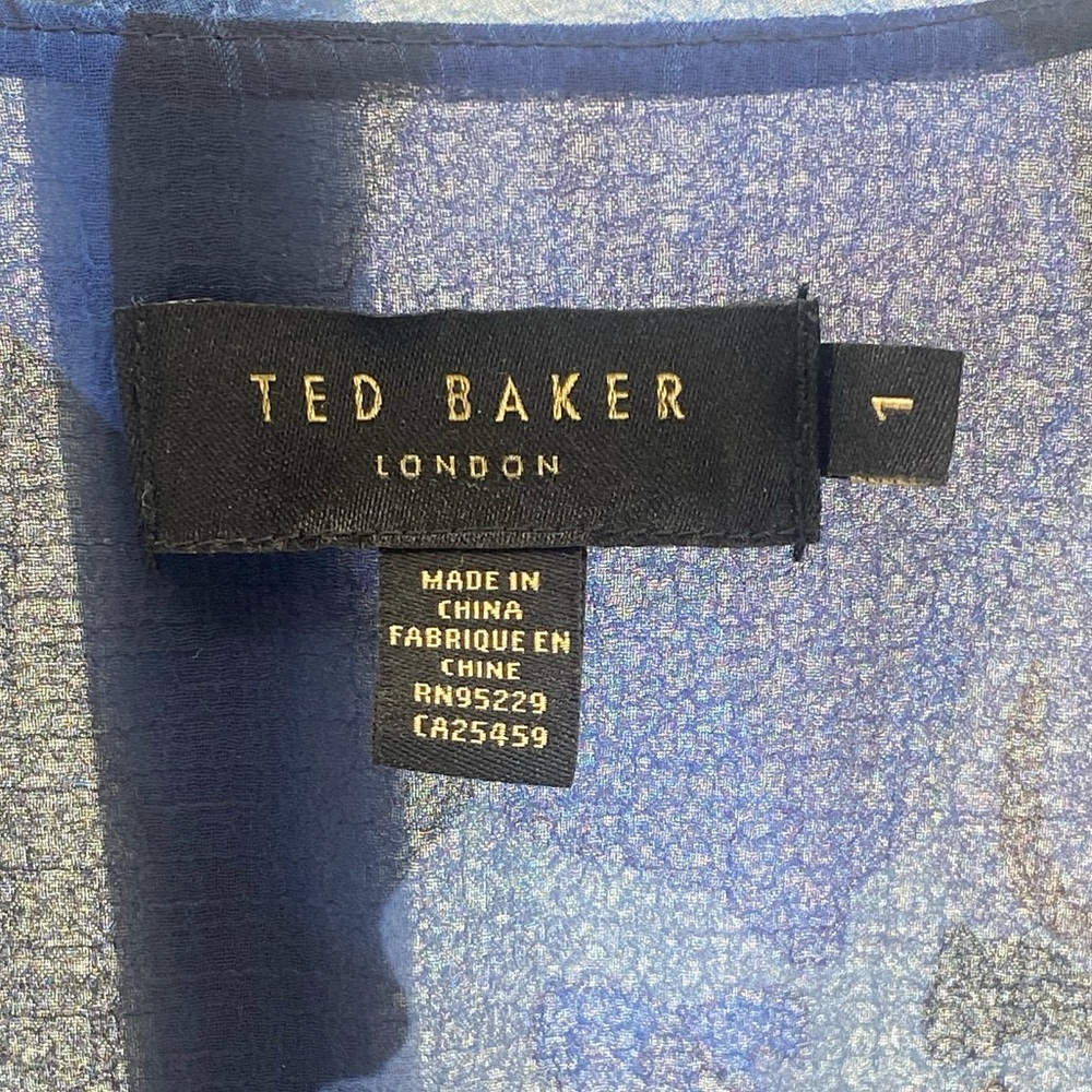 New Ted Baker Juleah Ruched Sleeve Detail Mini Dress NWOTS - Picture 7 of 8